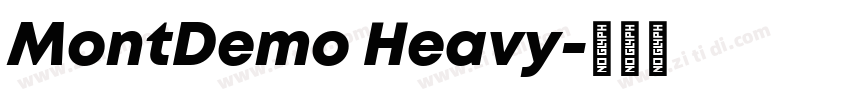 MontDemo Heavy字体转换